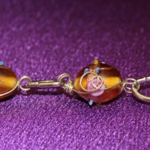 Custom Made  Vintage Bead on Bead Bracelet